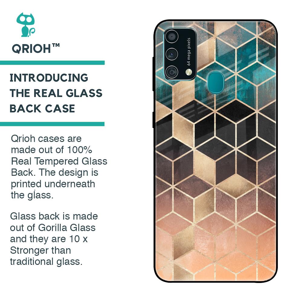 Bronze Texture Glass Case for Samsung Galaxy F41