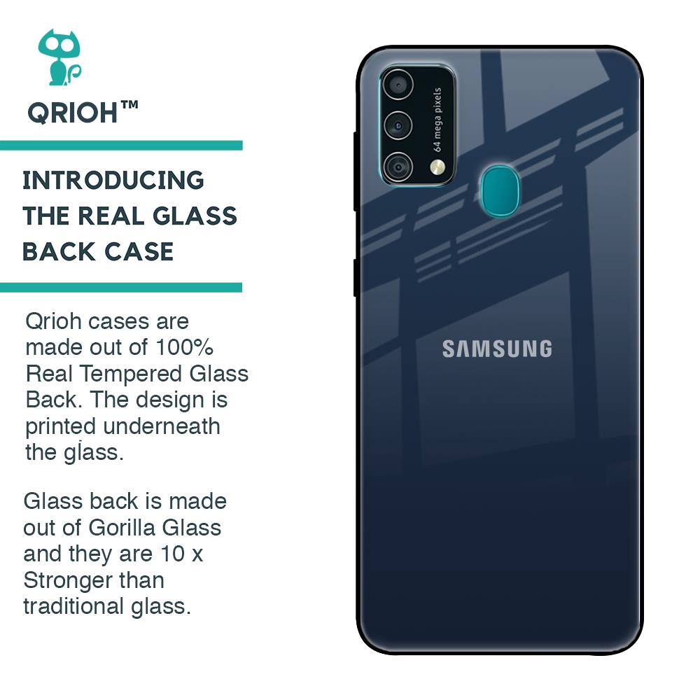 Overshadow Blue Glass Case For Samsung Galaxy F41