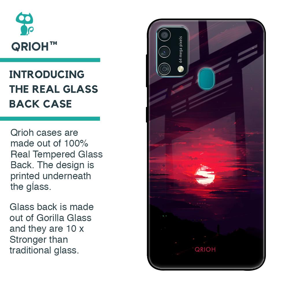 Morning Red Sky Glass Case For Samsung Galaxy F41