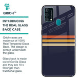 Tricolor Stripes Glass Case For Samsung Galaxy F41