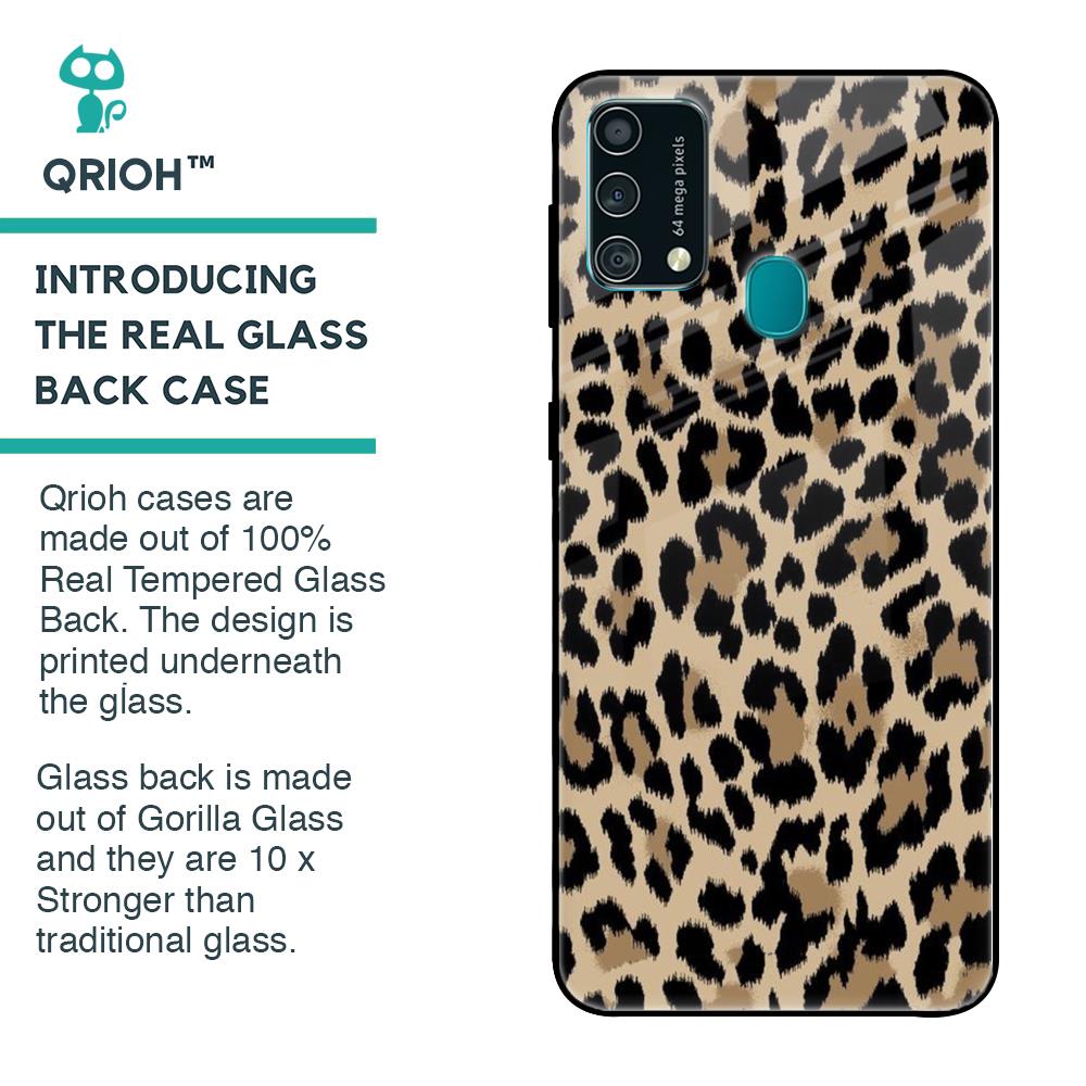 Leopard Seamless Glass Case For Samsung Galaxy F41
