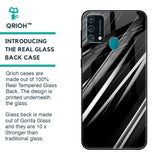 Black & Grey Gradient Glass Case For Samsung Galaxy F41
