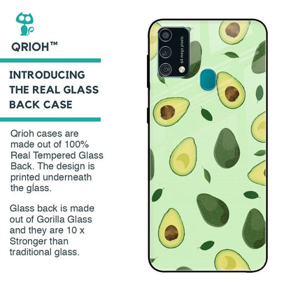 Pears Green Glass Case For Samsung Galaxy F41