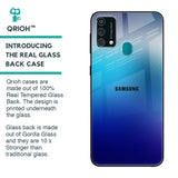 Blue Rhombus Pattern Glass Case for Samsung Galaxy F41