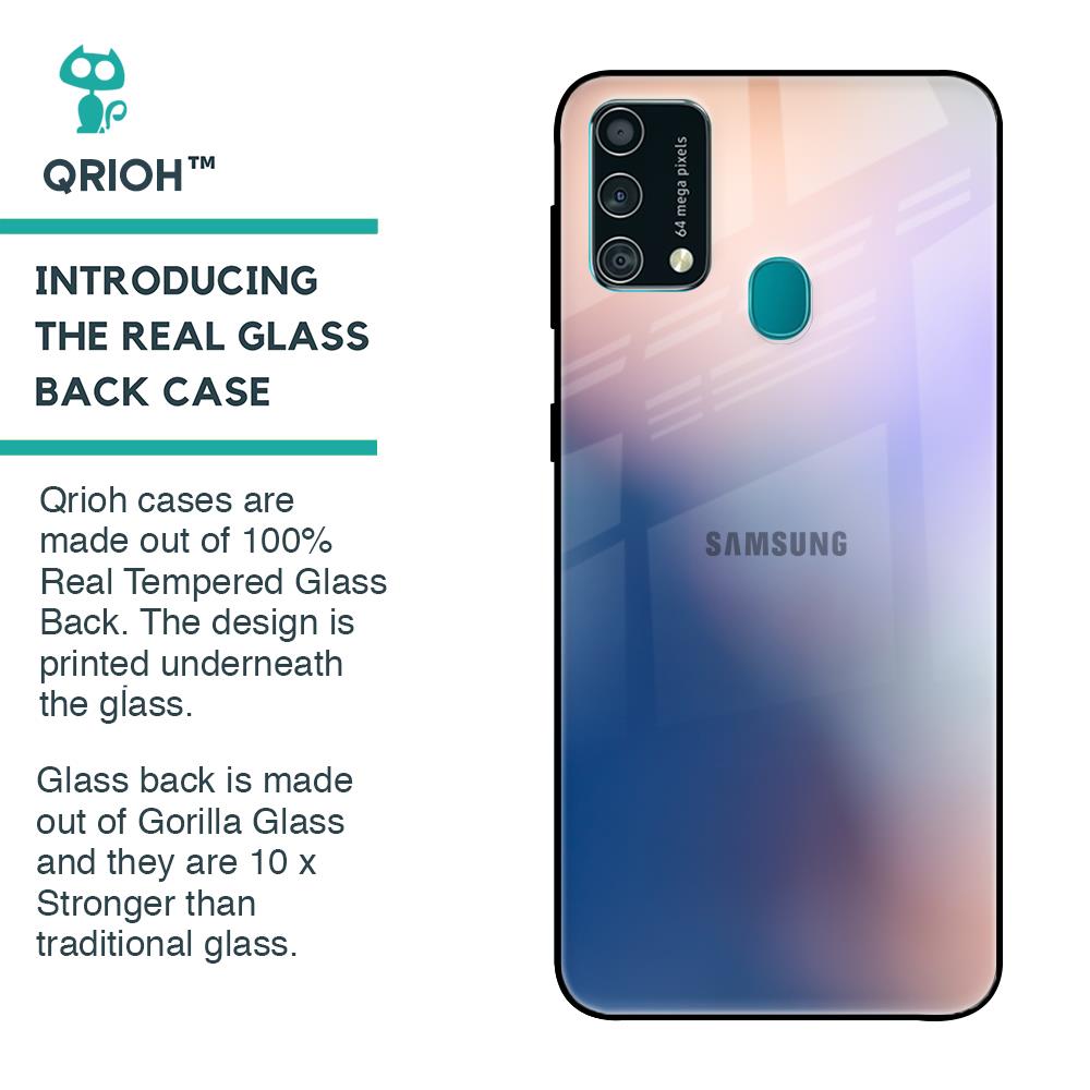 Blue Mauve Gradient Glass Case for Samsung Galaxy F41