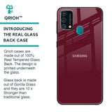 Classic Burgundy Glass Case for Samsung Galaxy F41