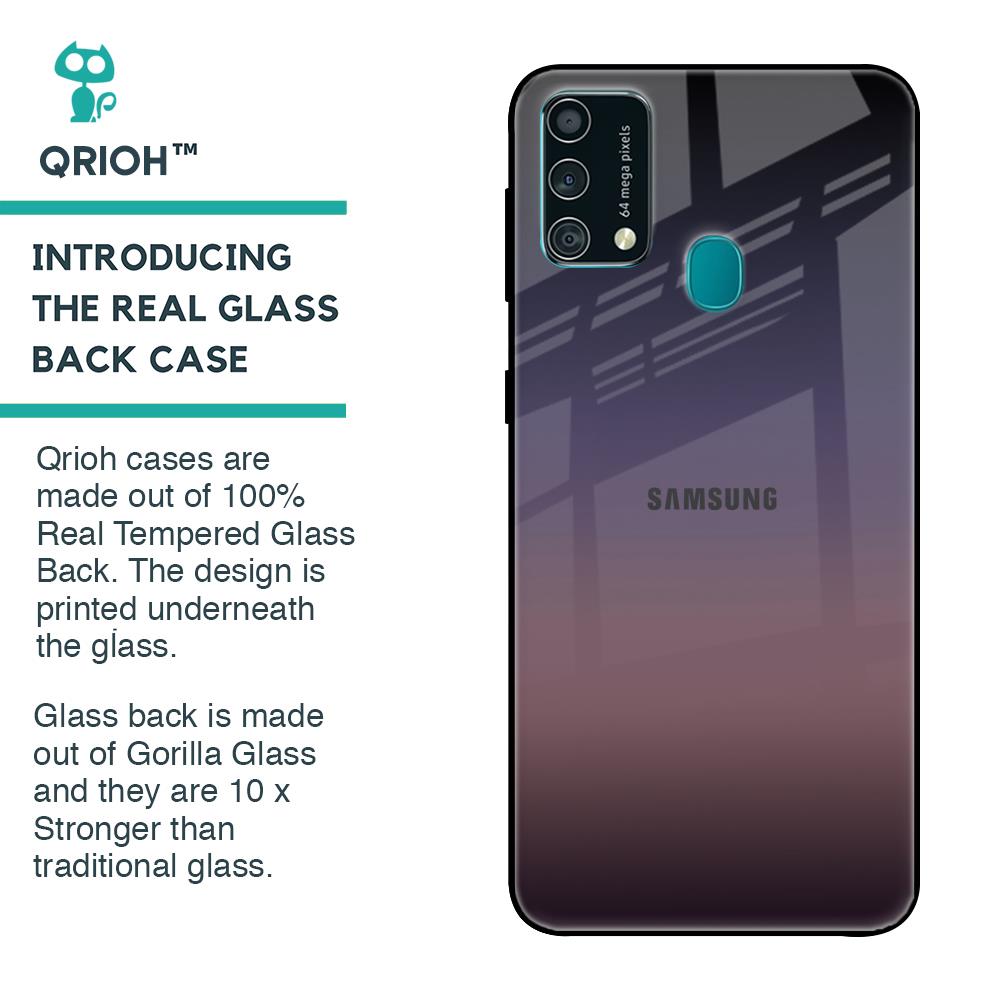 Grey Ombre Glass Case for Samsung Galaxy F41