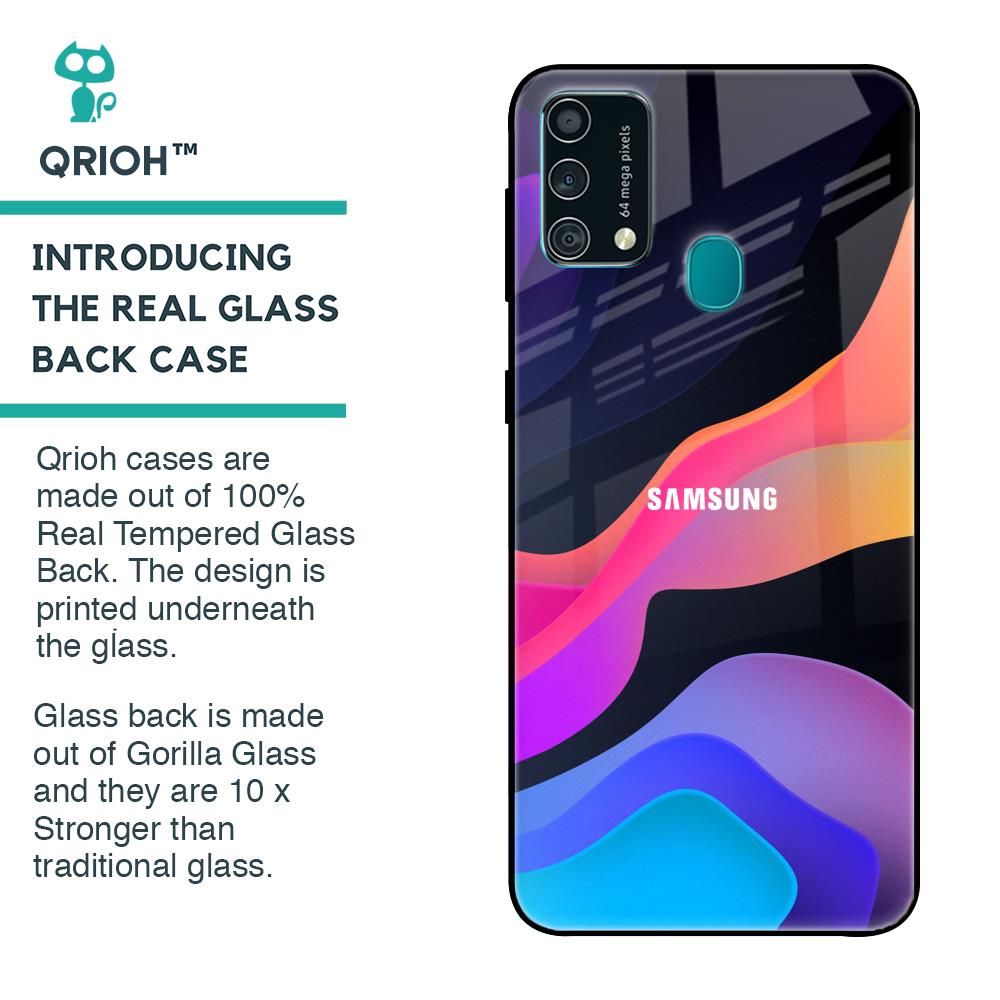 Colorful Fluid Glass Case for Samsung Galaxy F41