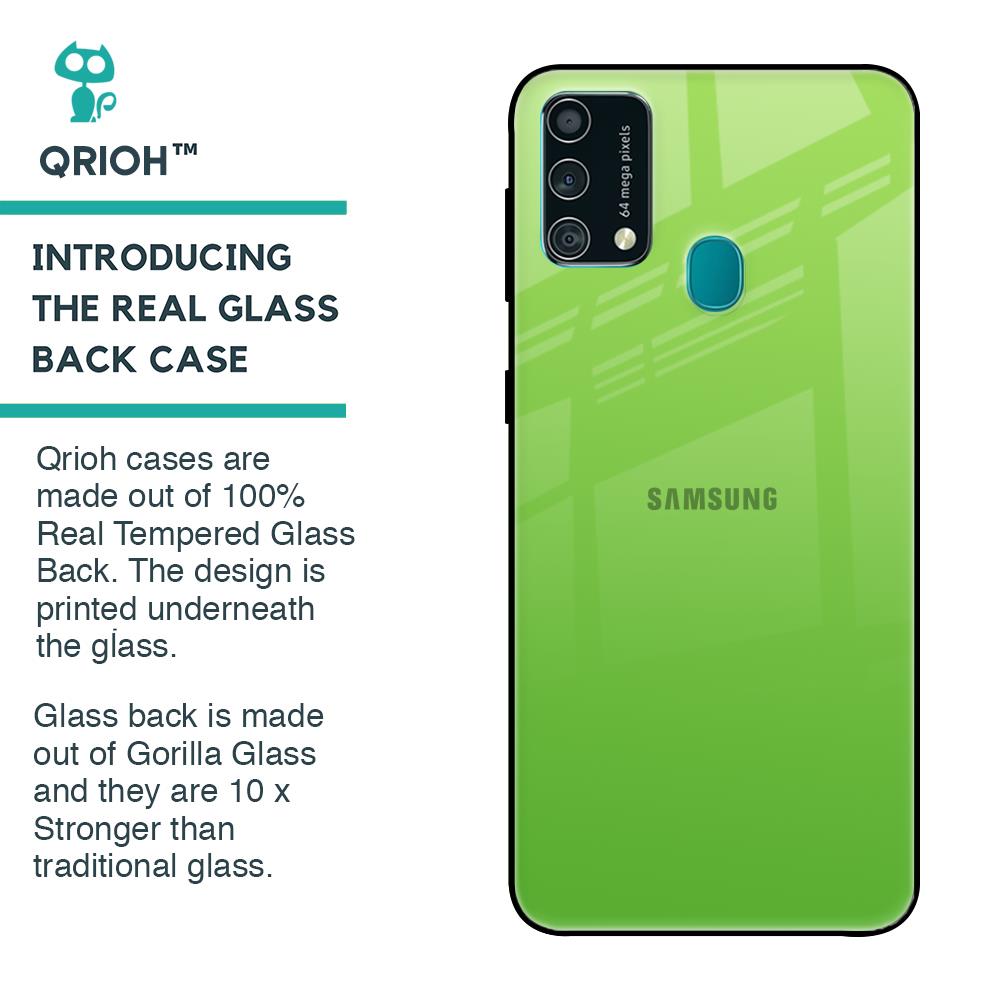 Paradise Green Glass Case For Samsung Galaxy F41