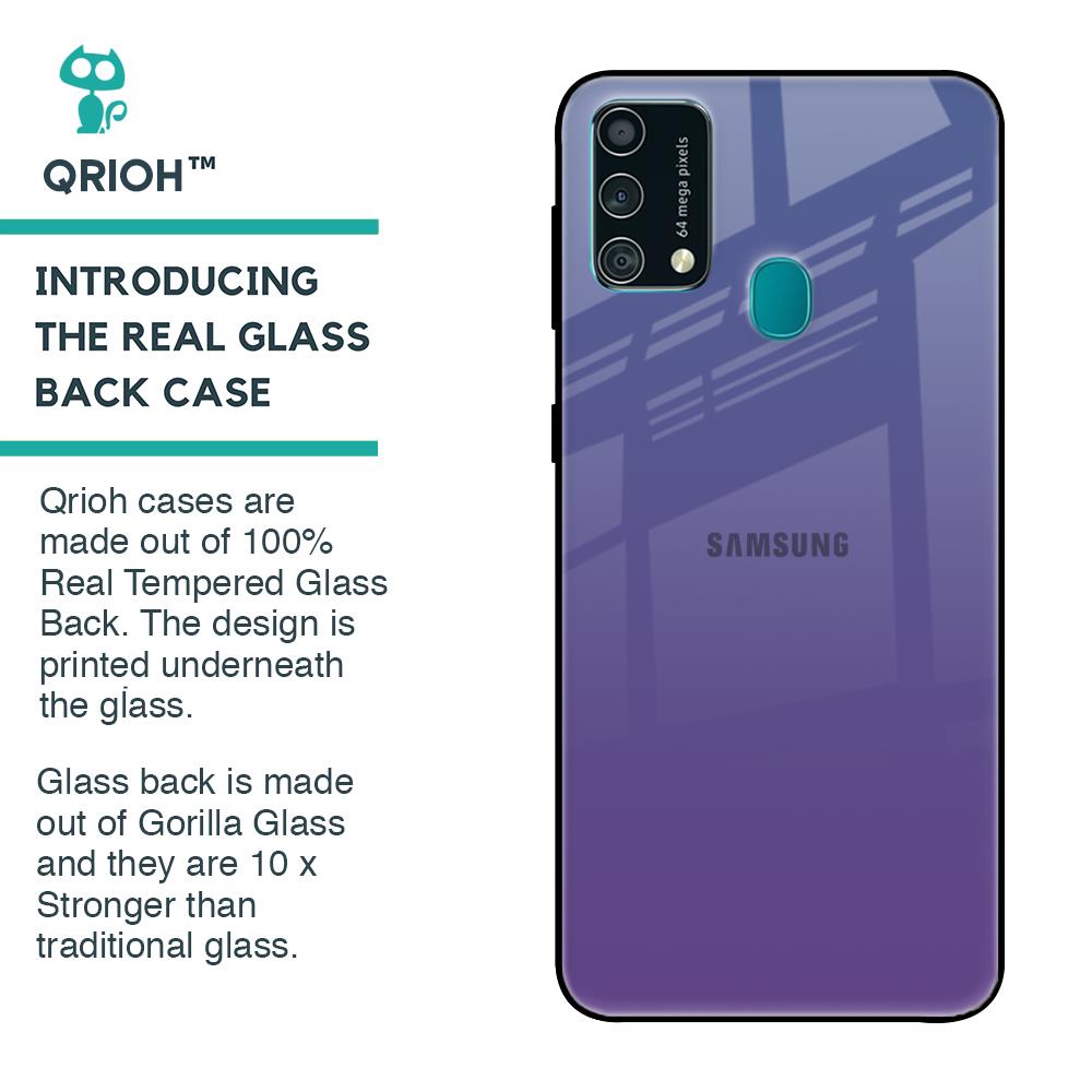 Indigo Pastel Glass Case For Samsung Galaxy F41