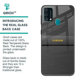 Grey Metallic Glass Case For Samsung Galaxy F41