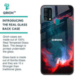 Brush Art Glass Case For Samsung Galaxy F41