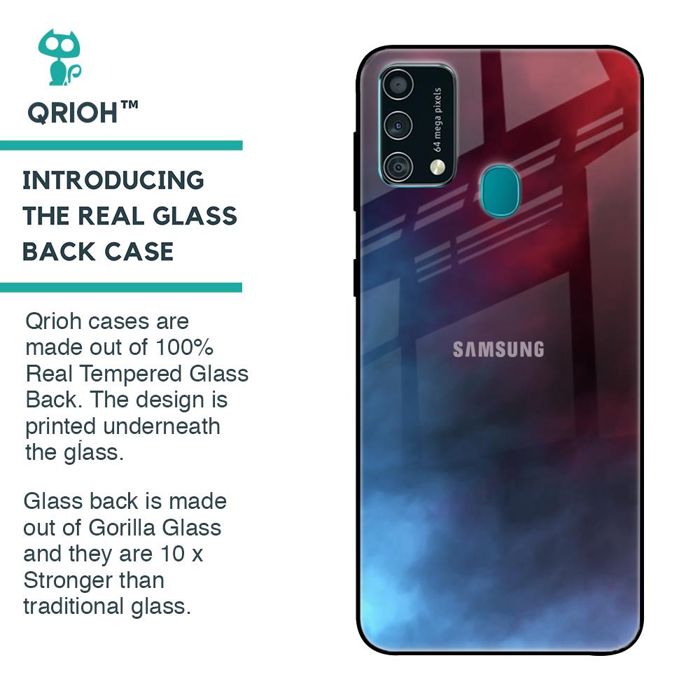 Smokey Watercolor Glass Case for Samsung Galaxy F41