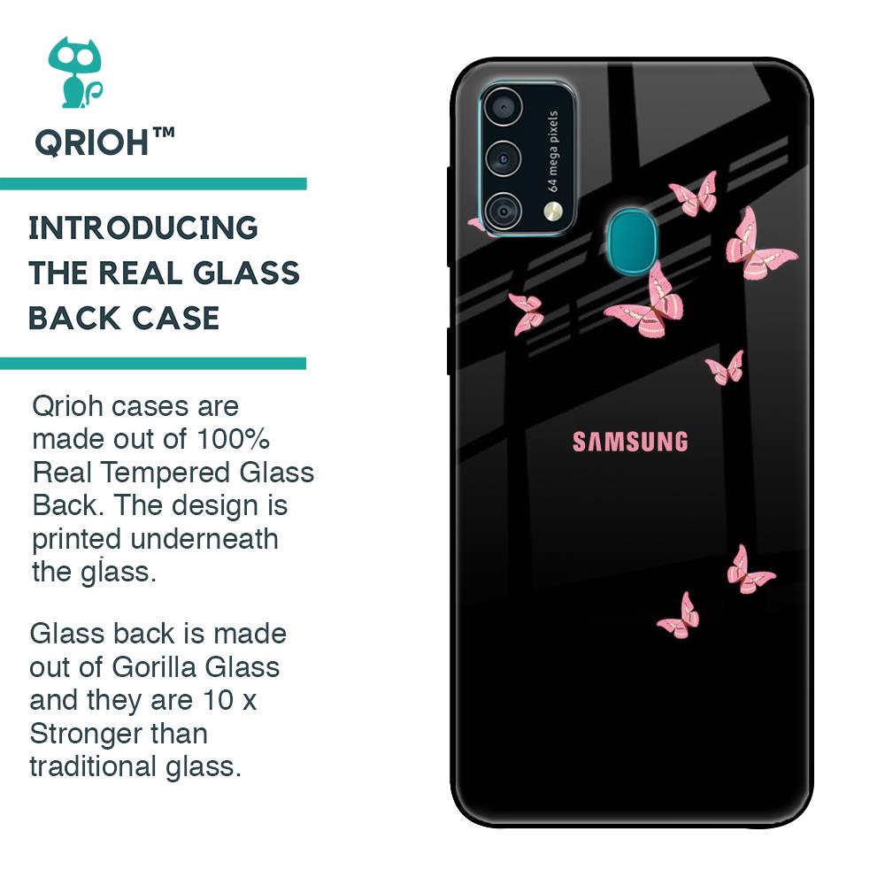 Fly Butterfly Glass Case for Samsung Galaxy F41
