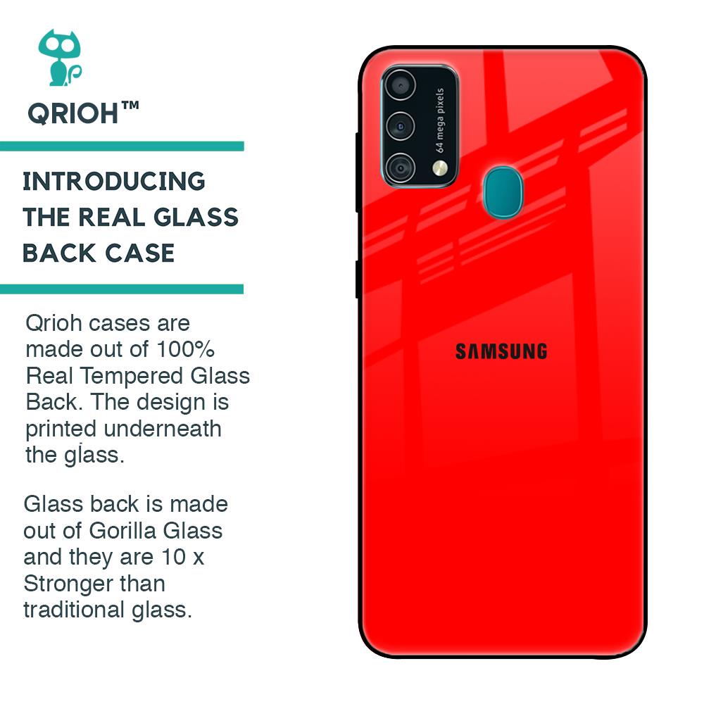 Blood Red Glass Case for Samsung Galaxy F41