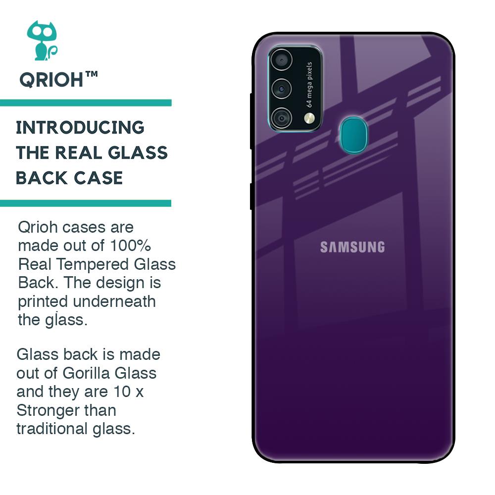 Dark Purple Glass Case for Samsung Galaxy F41