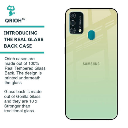 Mint Green Gradient Glass Case for Samsung Galaxy F41