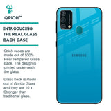Blue Aqua Glass Case for Samsung Galaxy F41