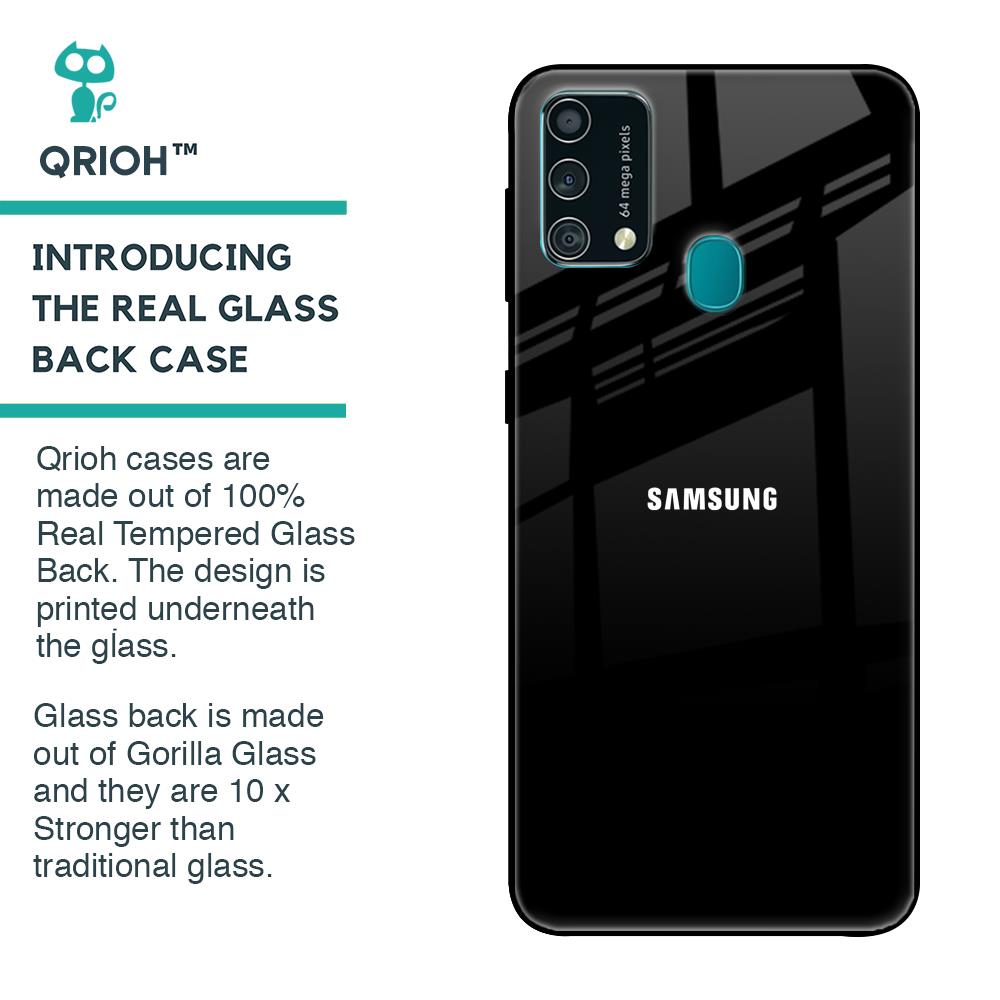 Jet Black Glass Case for Samsung Galaxy F41