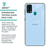 Pastel Sky Blue Glass Case for Samsung Galaxy F41