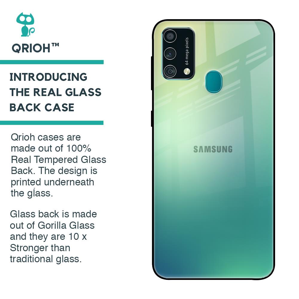 Dusty Green Glass Case for Samsung Galaxy F41