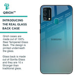 Sea Theme Gradient Glass Case for Samsung Galaxy F41
