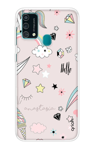 Unicorn Doodle Samsung Galaxy F41 Back Cover