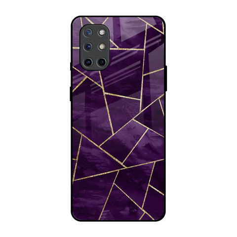 Geometric Purple OnePlus 8T Glass Back Cover Online