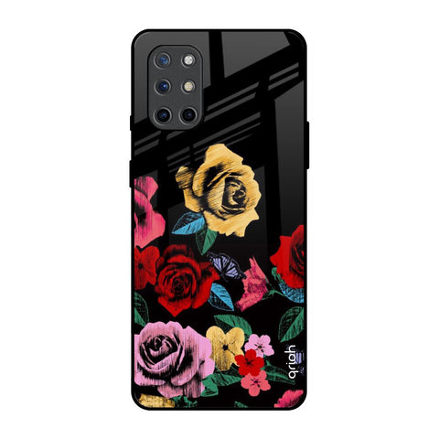 Floral Decorative OnePlus 8T Glass Back Cover Online