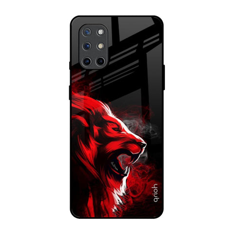 Red Angry Lion OnePlus 8T Glass Back Cover Online