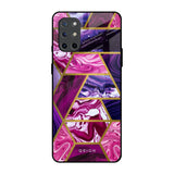 Electroplated Geometric Marble OnePlus 8T Glass Back Cover Online