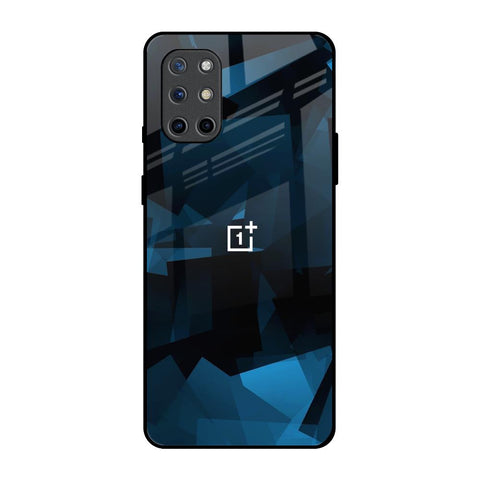 Polygonal Blue Box OnePlus 8T Glass Back Cover Online