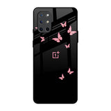 Fly Butterfly OnePlus 8T Glass Back Cover Online