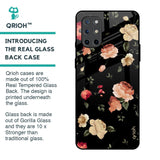 Black Spring Floral Glass Case for OnePlus 8T