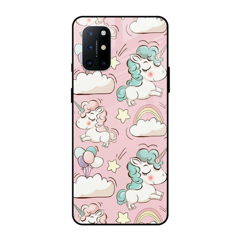 Balloon Unicorn OnePlus 8T Glass Cases & Covers Online