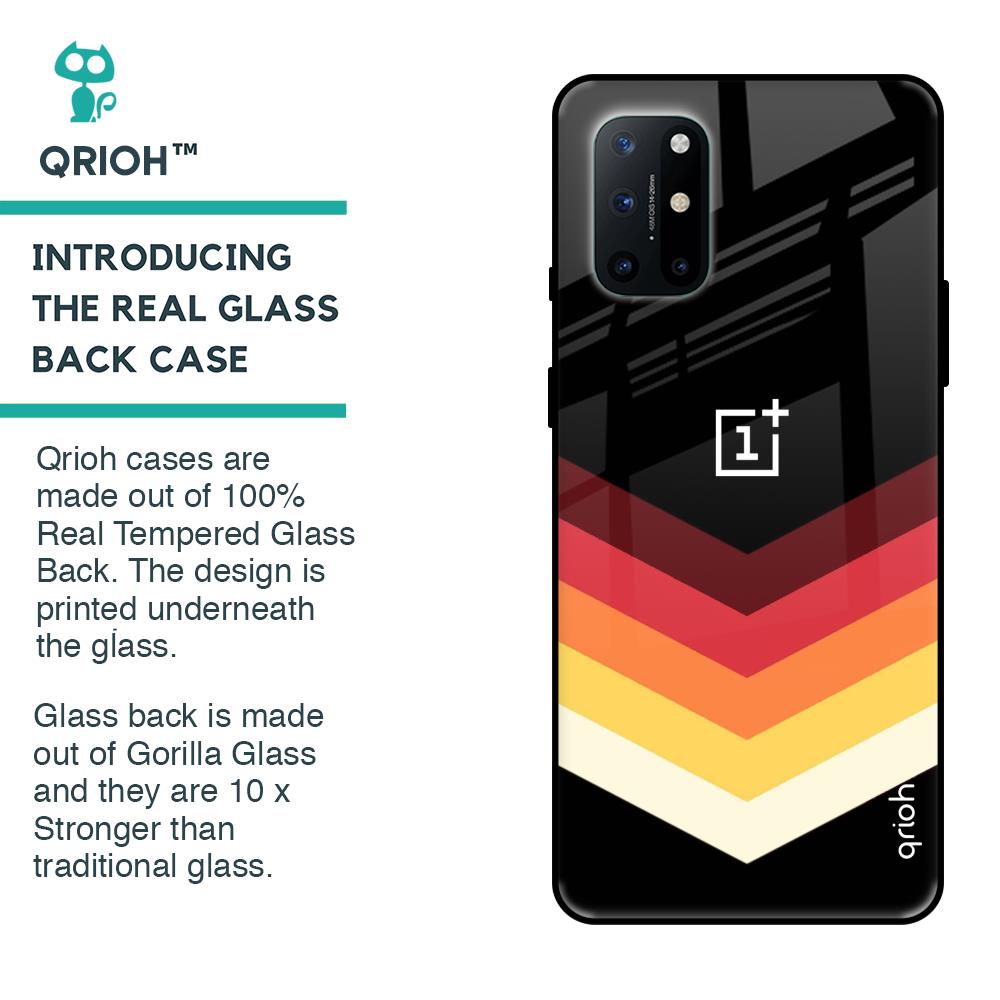 Abstract Arrow Pattern Glass Case For OnePlus 8T