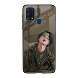 Blind Fold Samsung Galaxy M31 Prime Glass Back Cover Online