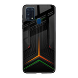 Modern Ultra Chevron Samsung Galaxy M31 Prime Glass Back Cover Online