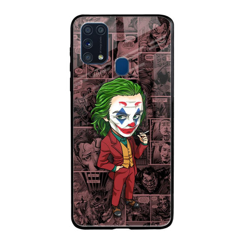 Joker Cartoon Samsung Galaxy M31 Prime Glass Back Cover Online
