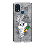 Cute Baby Bunny Samsung Galaxy M31 Prime Glass Back Cover Online