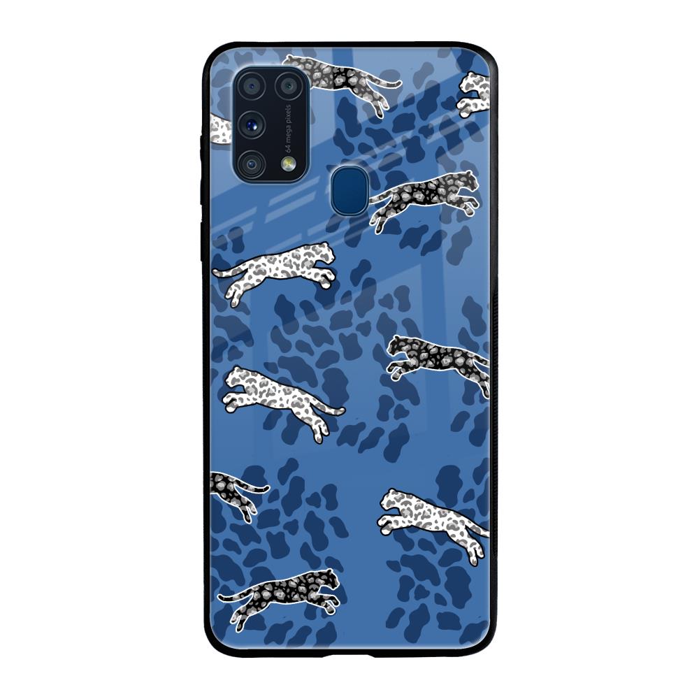 Blue Cheetah Samsung Galaxy M31 Prime Glass Back Cover Online