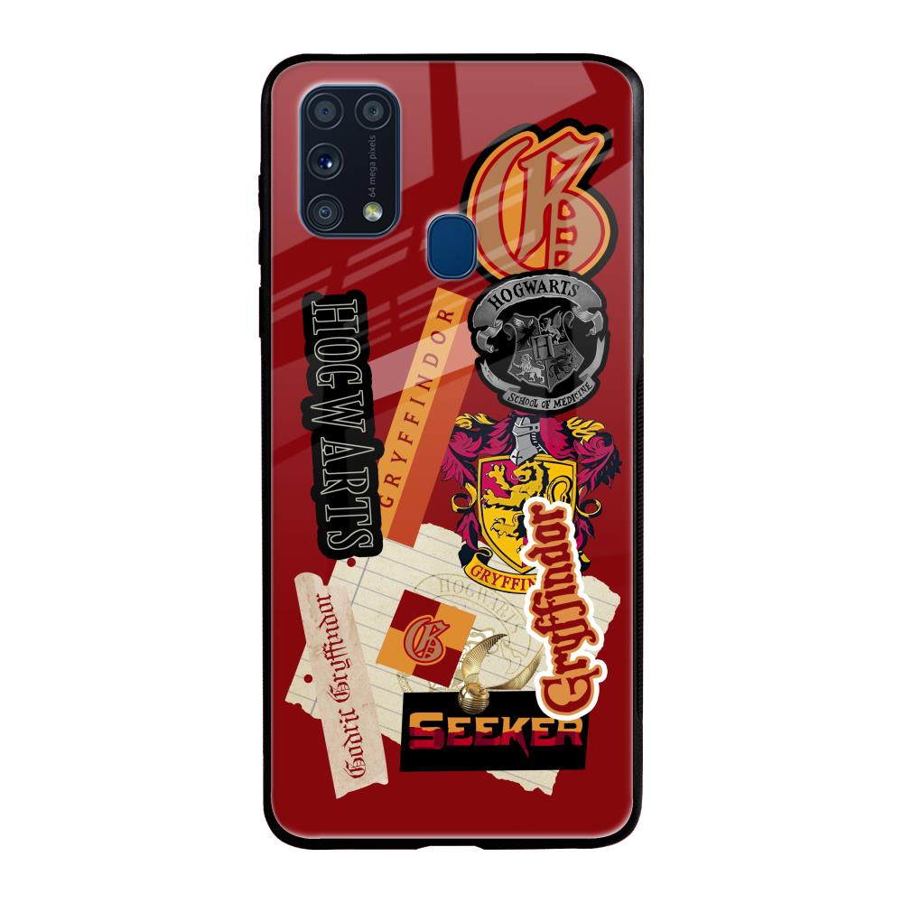 Gryffindor Samsung Galaxy M31 Prime Glass Back Cover Online