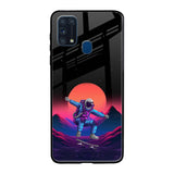 Retro Astronaut Samsung Galaxy M31 Prime Glass Back Cover Online