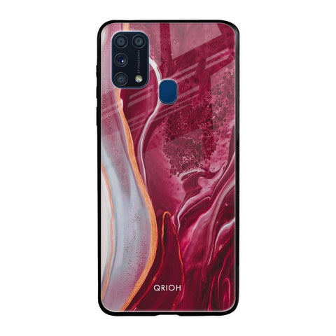 Crimson Ruby Samsung Galaxy M31 Prime Glass Back Cover Online