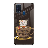 Tea With Kitty Samsung Galaxy M31 Prime Glass Back Cover Online