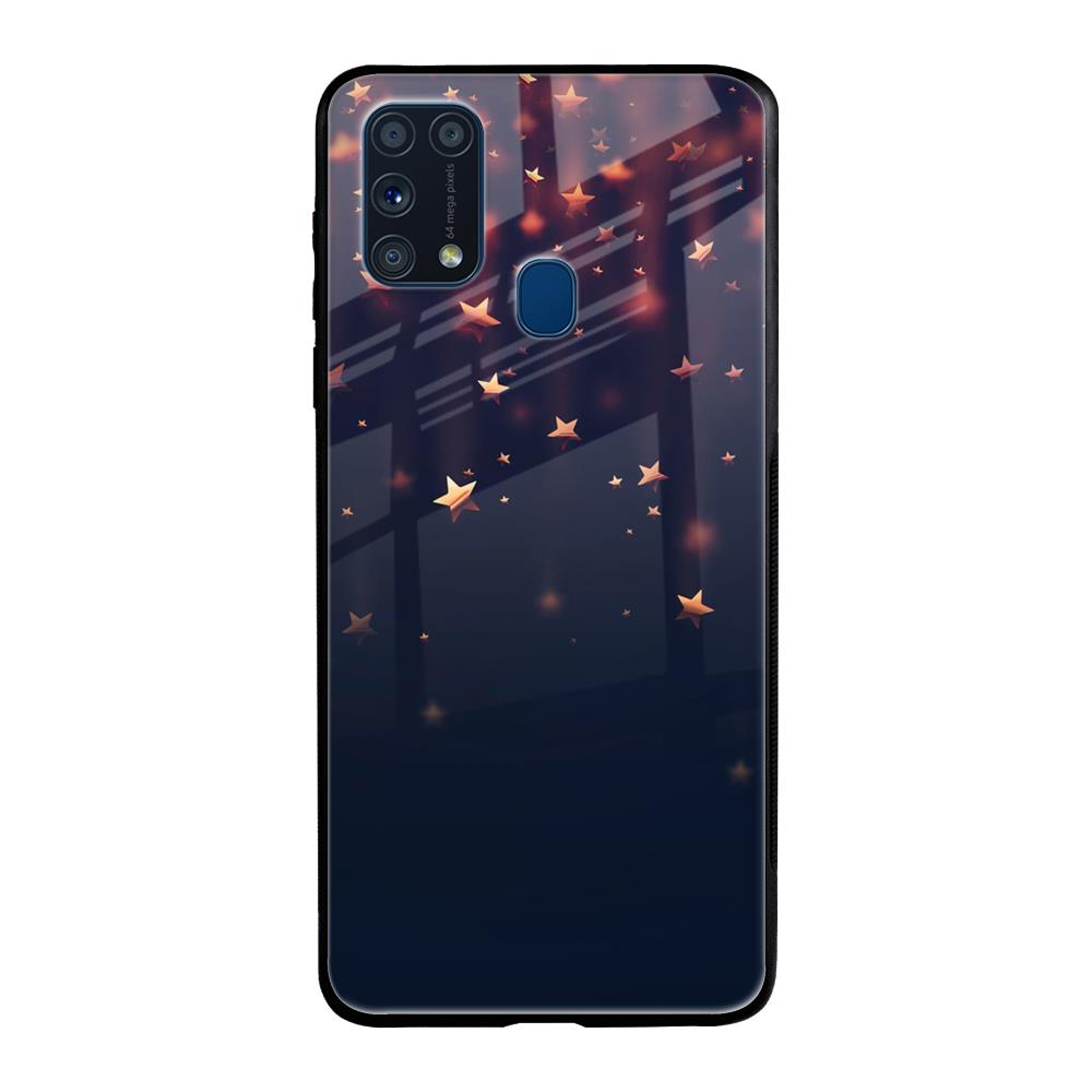 Falling Stars Samsung Galaxy M31 Prime Glass Back Cover Online
