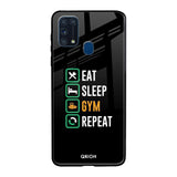 Daily Routine Samsung Galaxy M31 Prime Glass Back Cover Online