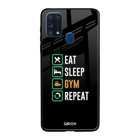 Daily Routine Samsung Galaxy M31 Prime Glass Back Cover Online