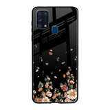 Floating Floral Print Samsung Galaxy M31 Prime Glass Back Cover Online