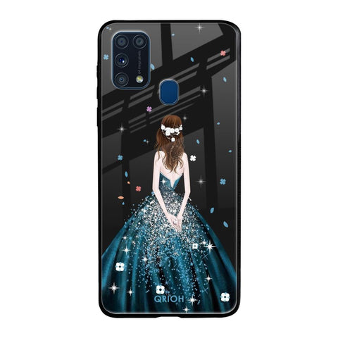 Queen Of Fashion Samsung Galaxy M31 Prime Glass Back Cover Online
